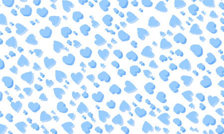 Heart wallpaper Blue and light blue geometric seamless pattern vector background/wallpaper illustrationのイラスト素材