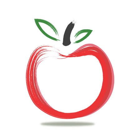 Red Apple vectorのイラスト素材