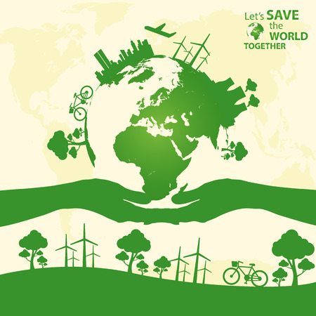 save the worldのイラスト素材