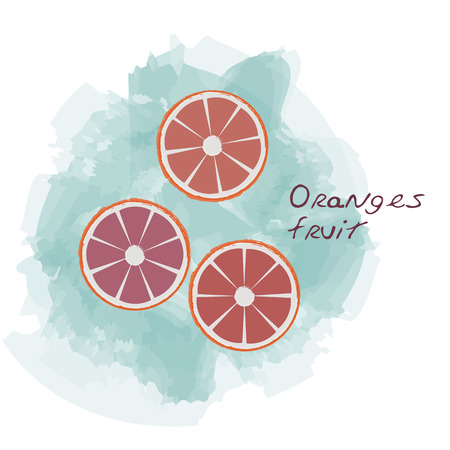 Oranges fruitのイラスト素材