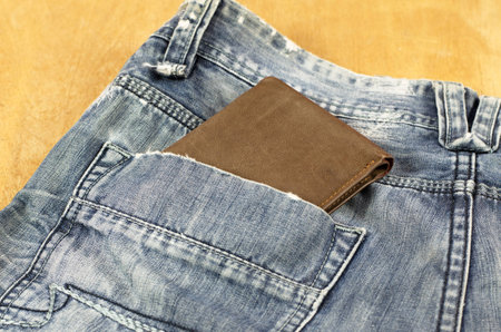 Fashion jeans, beautiful and durable, suitable for all ages.の写真素材