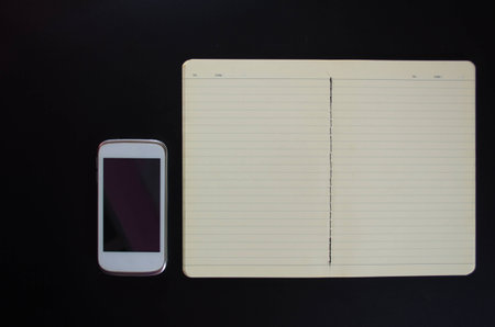 Notebook and Mobile.の写真素材