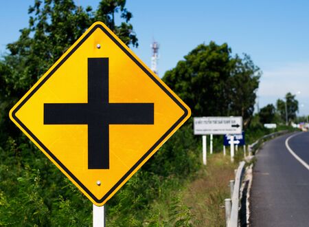 Traffic Signs. Traffic routing and alert on the road to the vehicle.