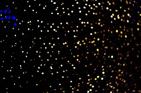 Abstract multicolored bokeh circles. Beautiful illustration background with particles. Blur picture.