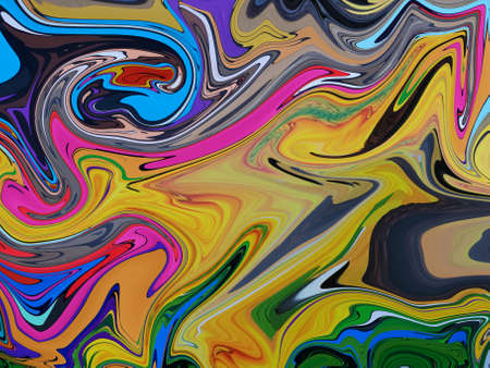 Full frame liquid marble multicolored tone background and texture.