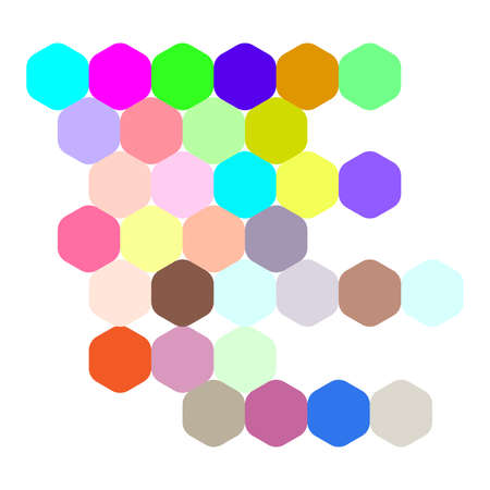 Polygon Shape. Abstract illustration colorful background and texture.