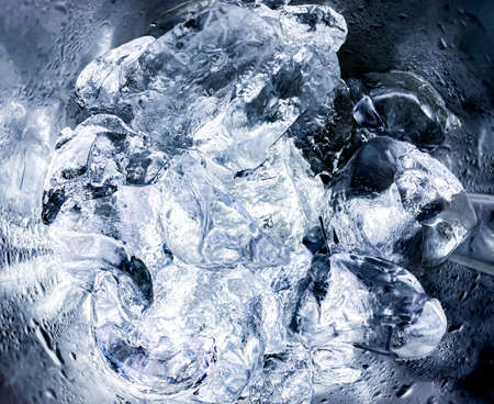Ice cubes feel fresh on hot days background, background.