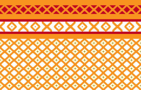 Abstract ethnic geometric pattern,Thailand geometric pattern,illustration