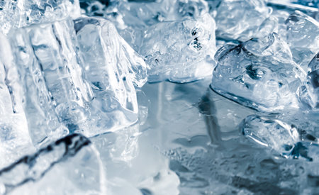 The ice cube shape has been adjusted to add color,It will help refresh and make you feel good.の写真素材