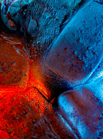 The ice cube shape has been adjusted to add color,It will help refresh and make you feel good.の写真素材