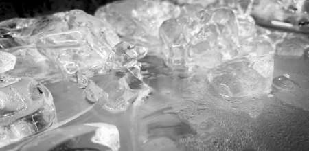 The ice cube shape has been adjusted to add color,It will help refresh and make you feel good. Ice backgroundの写真素材