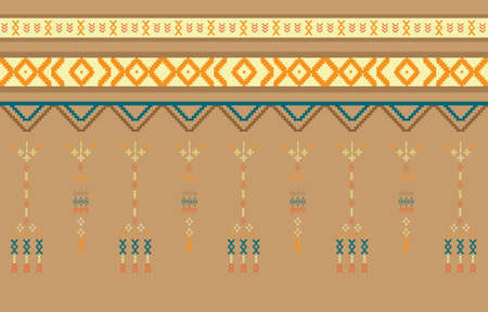 Geometric ethnic oriental pattern traditional Design for clothing, fabric ,book and blueprint