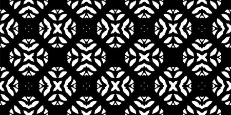 Abstract pattern, designed for use for interior,wallpaper,fabric,curtain,carpet,clothing,Batik,satin,background , illustration, Embroidery styleの写真素材