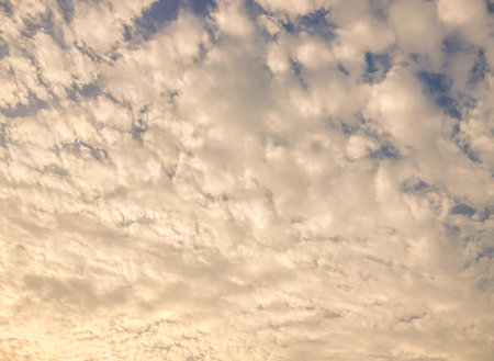 Sky and fluffy cloud scenery in the morning is incredibly calming to start the day,sky and fluffy...