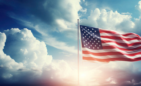 USA independence day It is a declaration of independence and democracy.The 4th of July is the Independence Day of the United States. A celebration and democracy. Generative AIの素材