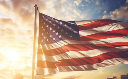 USA independence day It is a declaration of independence and democracy.The 4th of July is the Independence Day of the United States. A celebration and democracy. Generative AIの素材