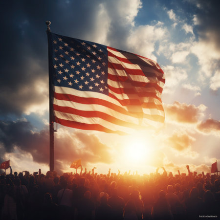USA independence day It is a declaration of independence and democracy.The 4th of July is the Independence Day of the United States. A celebration and democracy. Generative AIの素材