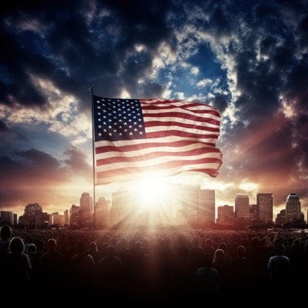 USA independence day It is a declaration of independence and democracy.The 4th of July is the Independence Day of the United States. A celebration and democracy. Generative AIの素材