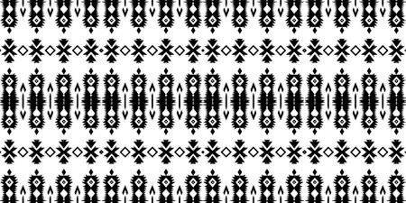 Seamless batik pattern,Seamless tribal batik pattern,Seamless motif pattern resemble ethnic boho, Aztec,and ikat styles.designed for use in satin,Batik,fabric,curtain,carpetのイラスト素材