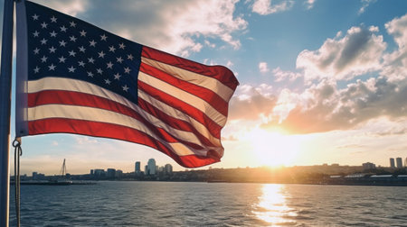 USA independence day It is a declaration of independence and democracy.The 4th of July is the Independence Day of the United States. A celebration and democracy. Generative AIの素材