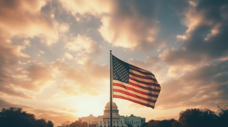 USA independence day It is a declaration of independence and democracy.The 4th of July is the Independence Day of the United States. A celebration and democracy. Generative AIの素材
