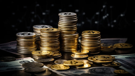 Saving money for a good financial future Saving money and real estate Make financial stability and wealth in the future.piggy bank saving money,saving concept Generative AIの素材