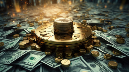 Saving money for a good financial future Saving money and real estate Make financial stability and wealth in the future.piggy bank saving money,saving concept Generative AIの素材