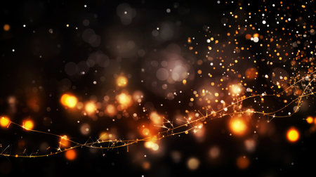Colorful firework on colorful bokeh background. background illustration. generative aiの素材