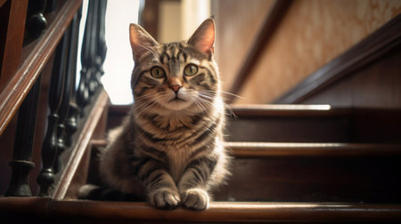 Portrait cat,cat is a cute cat and a funny,good-humored.They look cute and are good pets,easy to raise as pets.It is a playful,affectionate pet and is a favorite of the caregivers.の素材