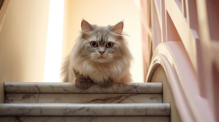 Portrait cat,cat is a cute cat and a funny,good-humored.They look cute and are good pets,easy to raise as pets.It is a playful,affectionate pet and is a favorite of the caregivers.の素材