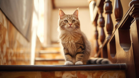 Portrait cat,cat is a cute cat and a funny,good-humored.They look cute and are good pets,easy to raise as pets.It is a playful,affectionate pet and is a favorite of the caregivers.の素材