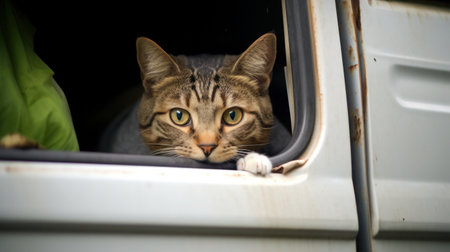 Portrait cat,cat is a cute cat and a funny,good-humored.They look cute and are good pets,easy to raise as pets.It is a playful,affectionate pet and is a favorite of the caregivers.の素材