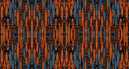 Abstract seamless pattern, seamless wallpaper, seamless background designed for use for interior, wallpaper, fabric, curtain, carpet, clothing, Batik, satin, backgroundのイラスト素材
