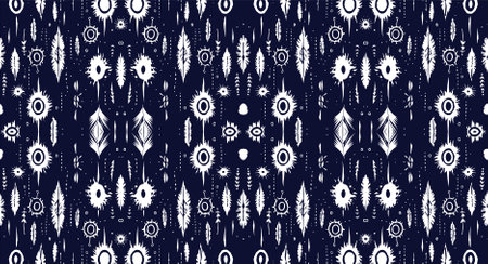 Abstract seamless pattern, seamless wallpaper, seamless background designed for use for interior, wallpaper, fabric, curtain, carpet, clothing, Batik, satin, backgroundのイラスト素材