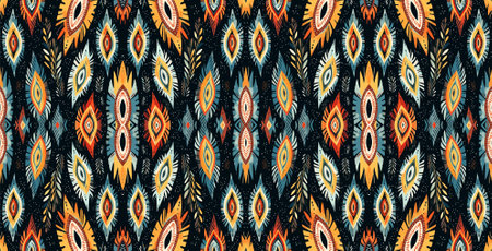 Abstract seamless pattern, seamless wallpaper, seamless background designed for use for interior, wallpaper, fabric, curtain, carpet, clothing, Batik, satin, backgroundのイラスト素材