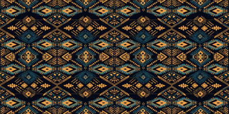 Abstract seamless pattern, seamless wallpaper, seamless background designed for use for interior, wallpaper, fabric, curtain, carpet, clothing, Batik, satin, backgroundのイラスト素材