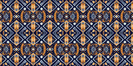 Abstract seamless pattern, seamless wallpaper, seamless background designed for use for interior, wallpaper, fabric, curtain, carpet, clothing, Batik, satin, backgroundのイラスト素材