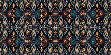 Abstract seamless pattern, seamless wallpaper, seamless background designed for use for interior, wallpaper, fabric, curtain, carpet, clothing, Batik, satin, backgroundのイラスト素材