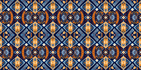 Abstract seamless pattern, seamless wallpaper, seamless background designed for use for interior, wallpaper, fabric, curtain, carpet, clothing, Batik, satin, backgroundのイラスト素材