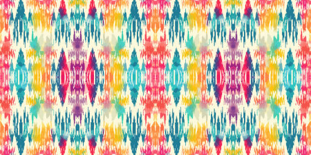 Seamless batik pattern,Seamless tribal batik pattern,and Seamless colorful pattern resemble ethnic boho, Aztec,and ikat styles.designed for use in fabric,curtain,carpet,Batikのイラスト素材