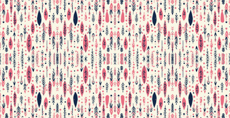Seamless batik pattern,Seamless tribal batik pattern,and Seamless colorful pattern resemble ethnic boho, Aztec,and ikat styles.designed for use in fabric,curtain,carpet,Batikのイラスト素材