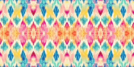 Seamless batik pattern,Seamless tribal batik pattern,and Seamless colorful pattern resemble ethnic boho, Aztec,and ikat styles.designed for use in fabric,curtain,carpet,Batikのイラスト素材