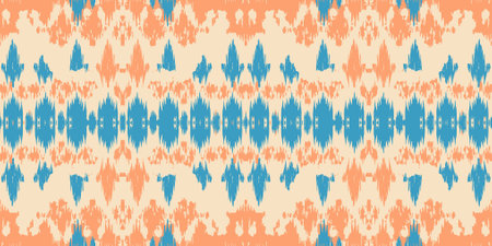Seamless batik pattern,Seamless tribal batik pattern,and Seamless colorful pattern resemble ethnic boho, Aztec,and ikat styles.designed for use in fabric,curtain,carpet,Batikのイラスト素材