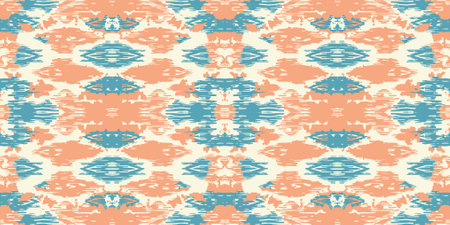 Seamless batik pattern,Seamless tribal batik pattern,and Seamless colorful pattern resemble ethnic boho, Aztec,and ikat styles.designed for use in fabric,curtain,carpet,Batikのイラスト素材