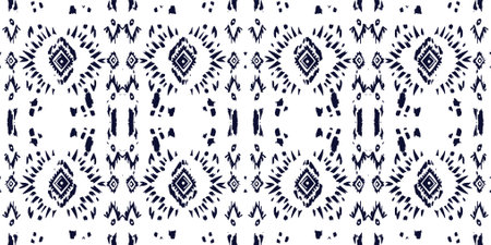 Seamless batik pattern,Seamless tribal batik pattern,and Seamless colorful pattern resemble ethnic boho, Aztec,and ikat styles.designed for use in fabric,curtain,carpet,Batikのイラスト素材