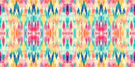 Seamless batik pattern,Seamless tribal batik pattern,and Seamless colorful pattern resemble ethnic boho, Aztec,and ikat styles.designed for use in fabric,curtain,carpet,Batikのイラスト素材