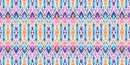 Seamless batik pattern,Seamless tribal batik pattern,and Seamless colorful pattern resemble ethnic boho, Aztec,and ikat styles.designed for use in fabric,curtain,carpet,Batikのイラスト素材