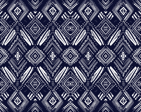 Seamless batik pattern,Seamless tribal batik pattern,and Seamless colorful pattern resemble ethnic boho, Aztec,and ikat styles.designed for use in fabric,curtain,carpet,Batikのイラスト素材