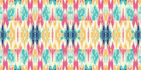 Seamless batik pattern,Seamless tribal batik pattern,and Seamless colorful pattern resemble ethnic boho, Aztec,and ikat styles.designed for use in fabric,curtain,carpet,Batikのイラスト素材