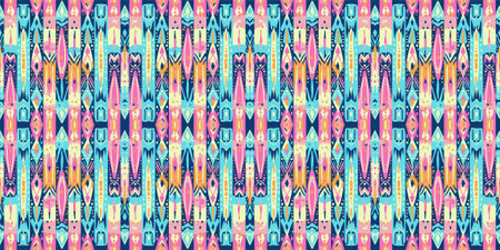 Seamless batik pattern,Seamless tribal batik pattern,and Seamless colorful pattern resemble ethnic boho, Aztec,and ikat styles.designed for use in fabric,curtain,carpet,Batikのイラスト素材